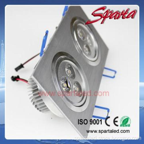 Double head led ceiling light 3*1*2w